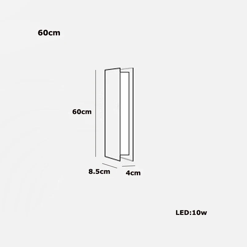 120-200cm Arandela Long Stainless Steel Brass Silver Indoor Wall Lamp