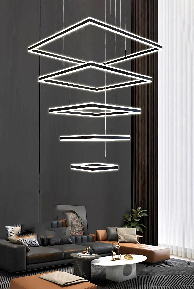 Square design Home living room decoration vintage Pendant Chandelier