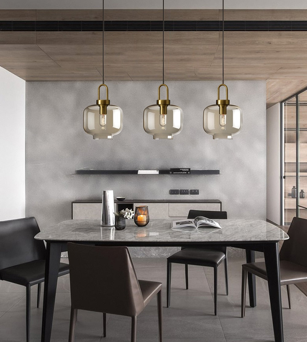 Judge - Nordic Glass Pendant Light Modern loft hanging lustre