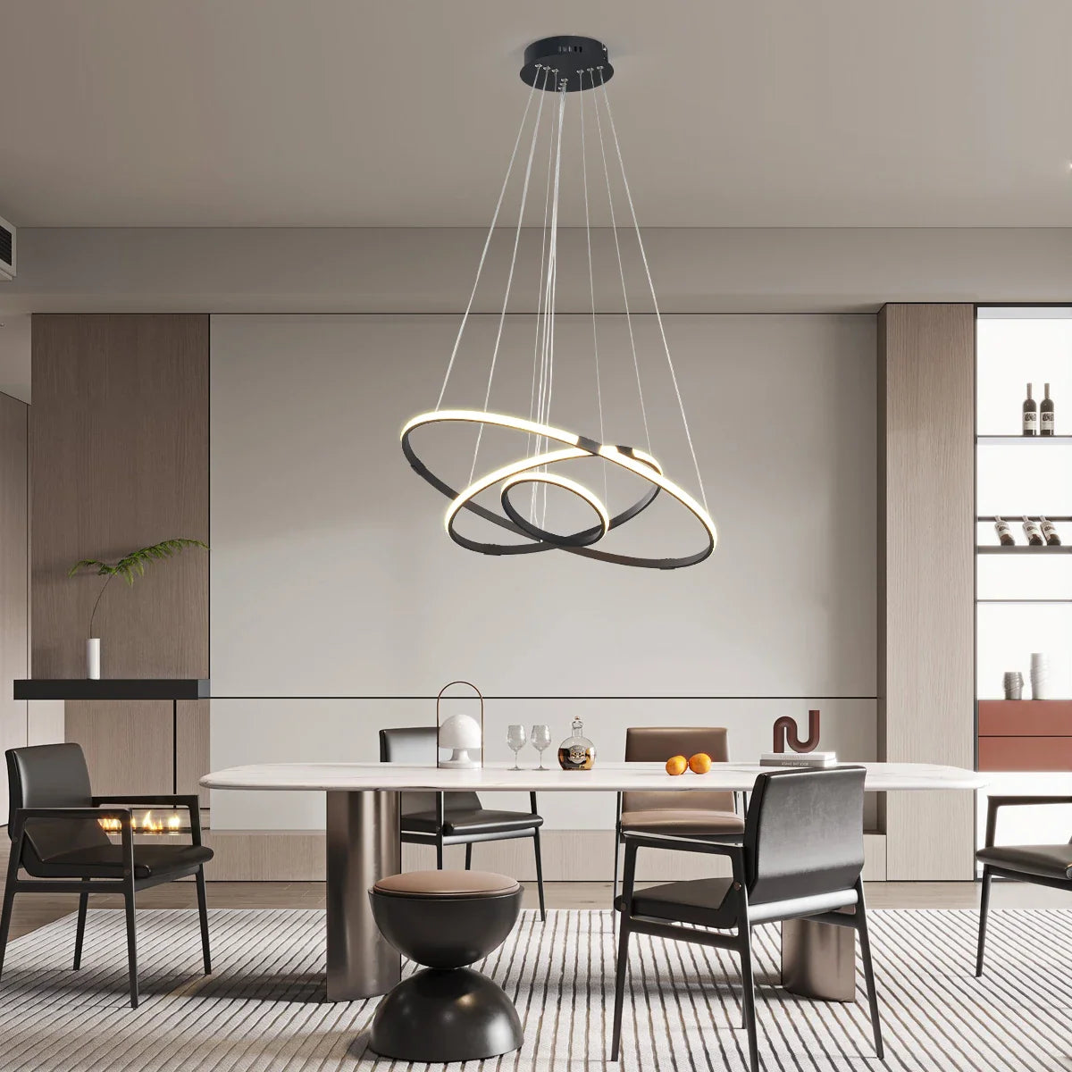 NEO Zessoz Modern Led Chandelier Light Balck/Grey/Golden Color Lamp