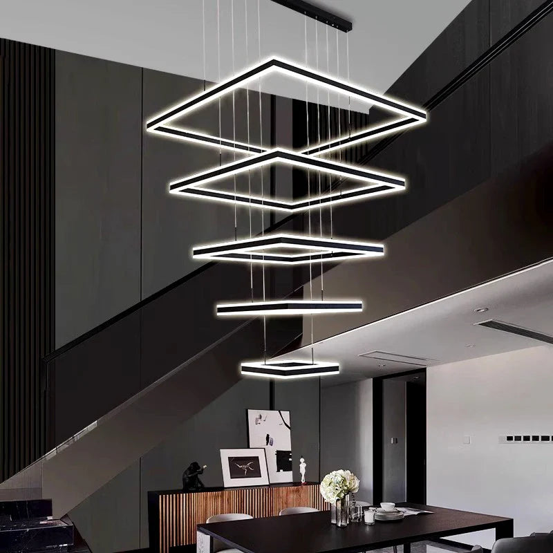 Square design Home living room decoration vintage Pendant Chandelier