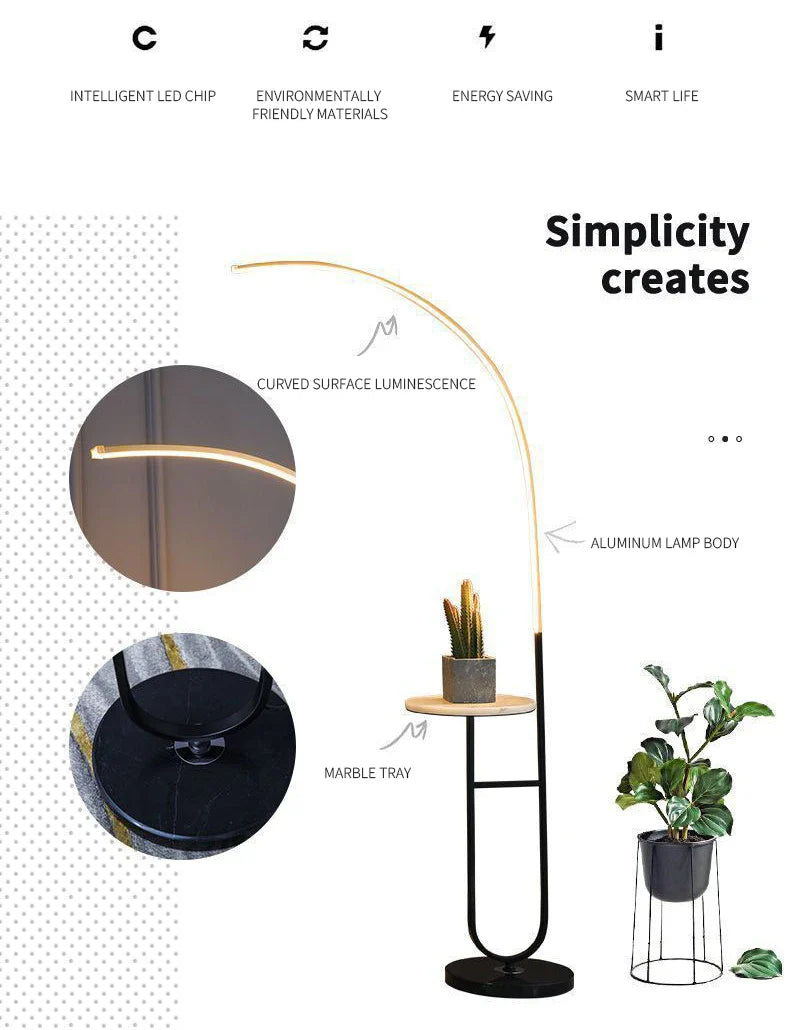 Domnale LED Floor Lamp