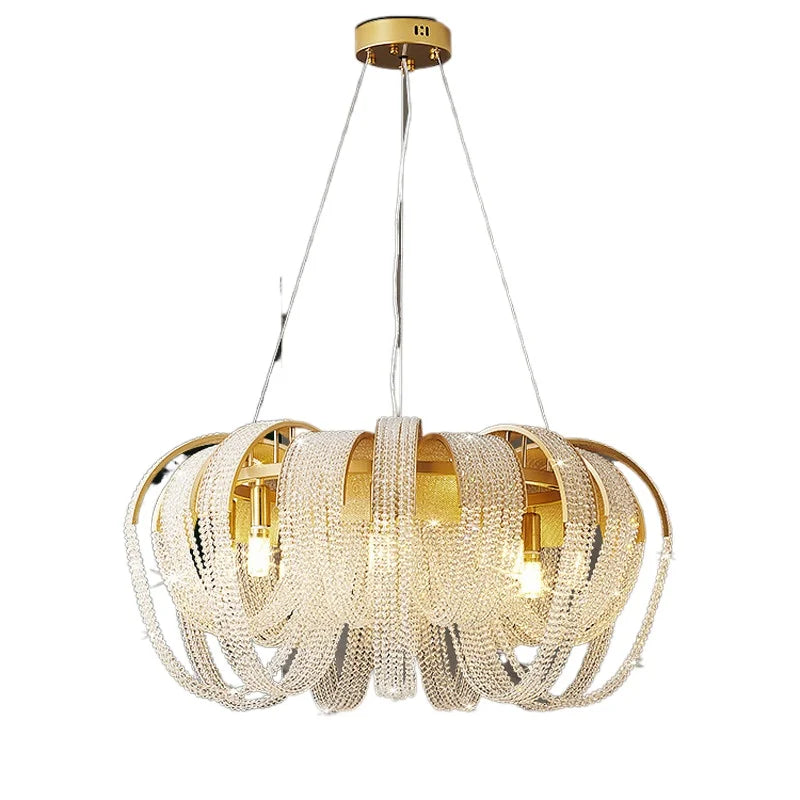 Sonnora Round Crystal Ceiling Chandelier