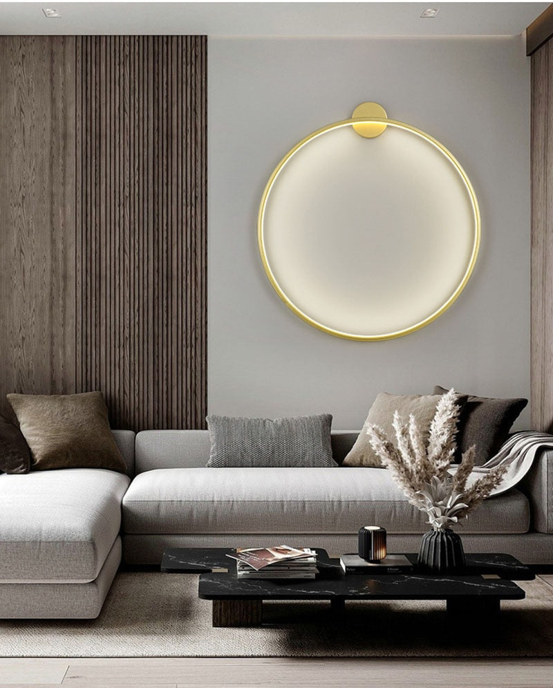 LON Rounded - Circle Background Decoration USB Wall Lamps