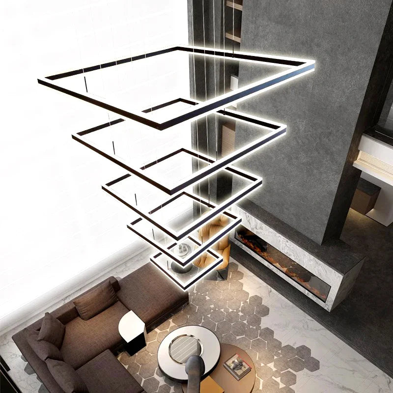 Square design Home living room decoration vintage Pendant Chandelier