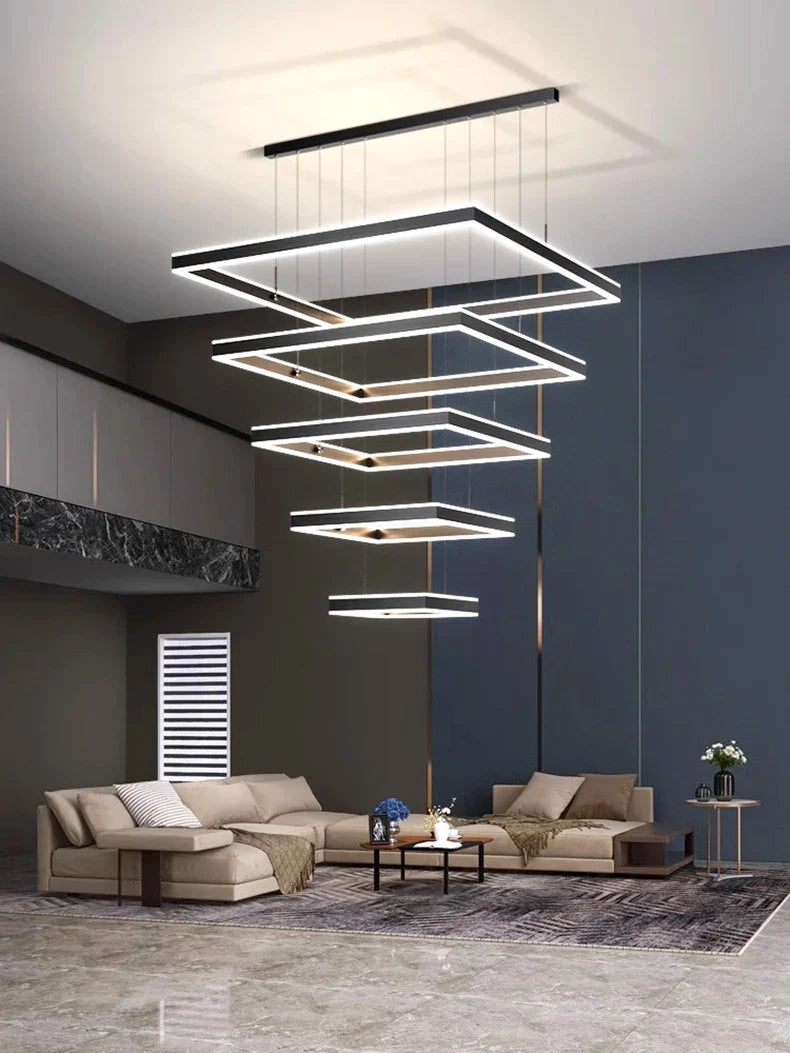 Square design Home living room decoration vintage Pendant Chandelier