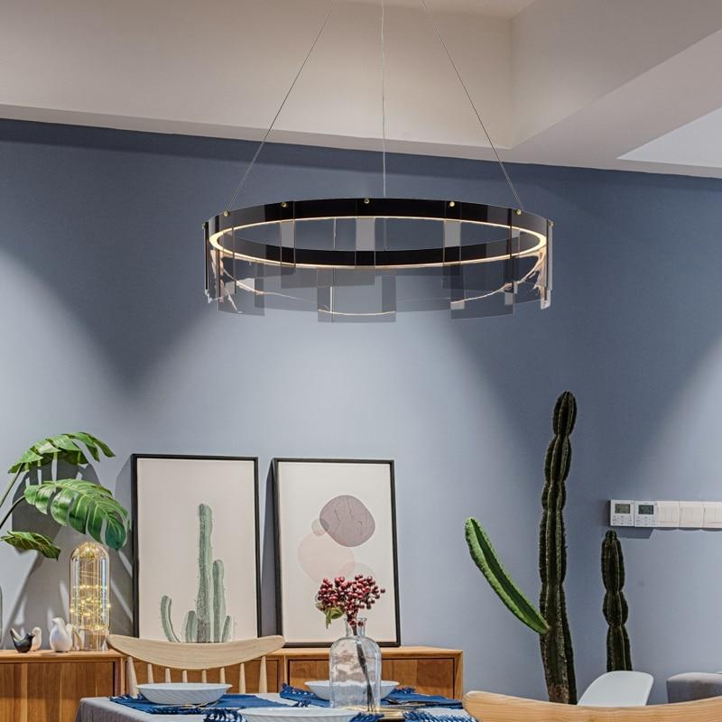 Avenila Black & Grey Metal Glass Luxury Chandelier