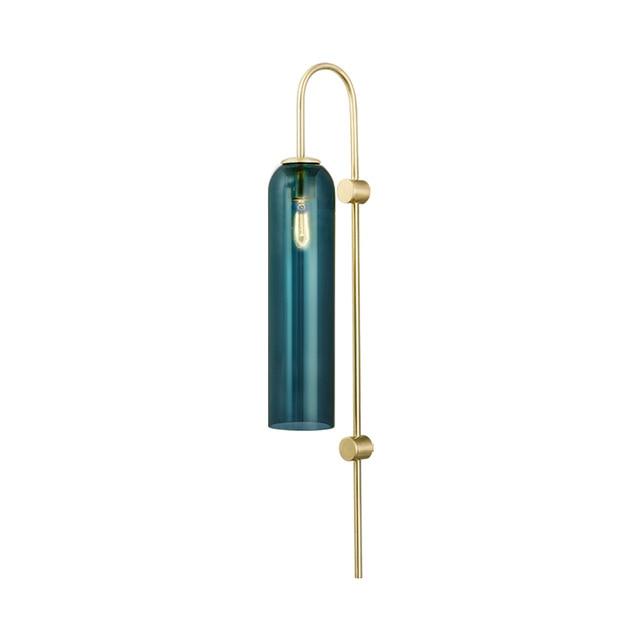 Avenila Creative Blue and White Glass Tube Wall Sconce Light