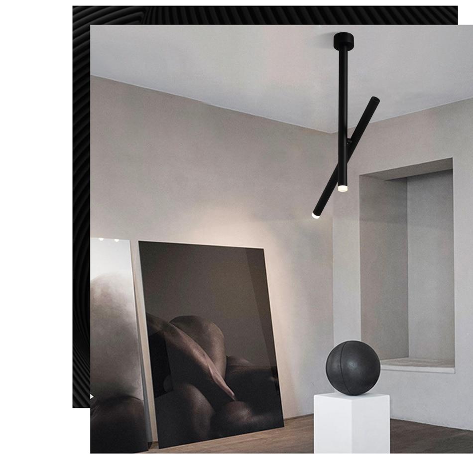 Avenila LED 350 Degree Adjustable Ceiling Skinny Thin Downlight 10W Pipe Tube Pendant Light
