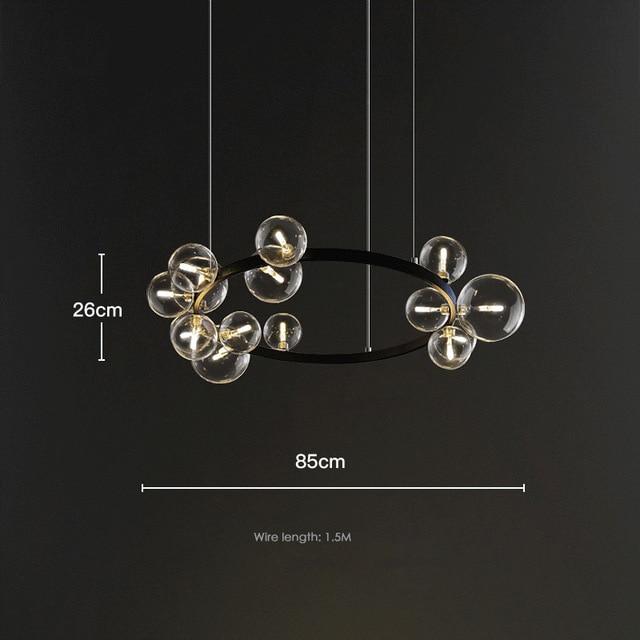 Avenila Living Room Hotel Luxury Circle Round Bubble Chandelier