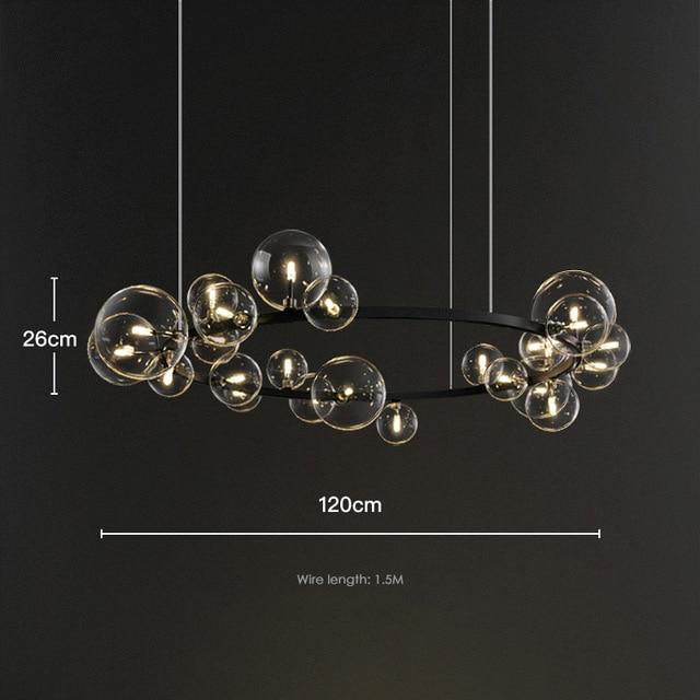 Avenila Living Room Hotel Luxury Circle Round Bubble Chandelier