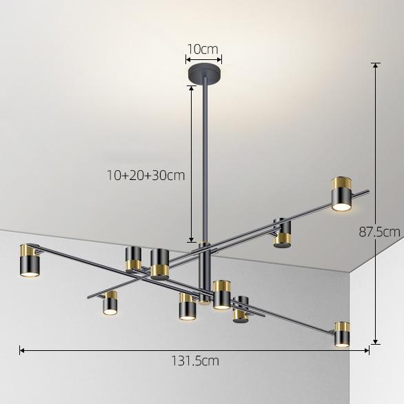 Avenila Modern 350 Degree Rotation Ceiling Chandelier