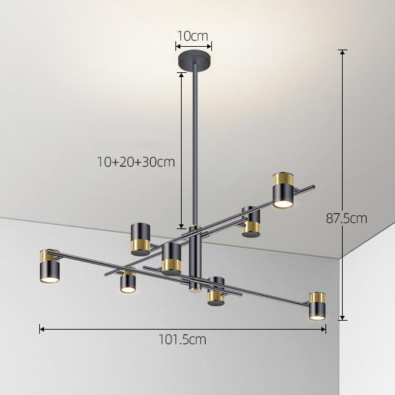 Avenila Modern 350 Degree Rotation Ceiling Chandelier