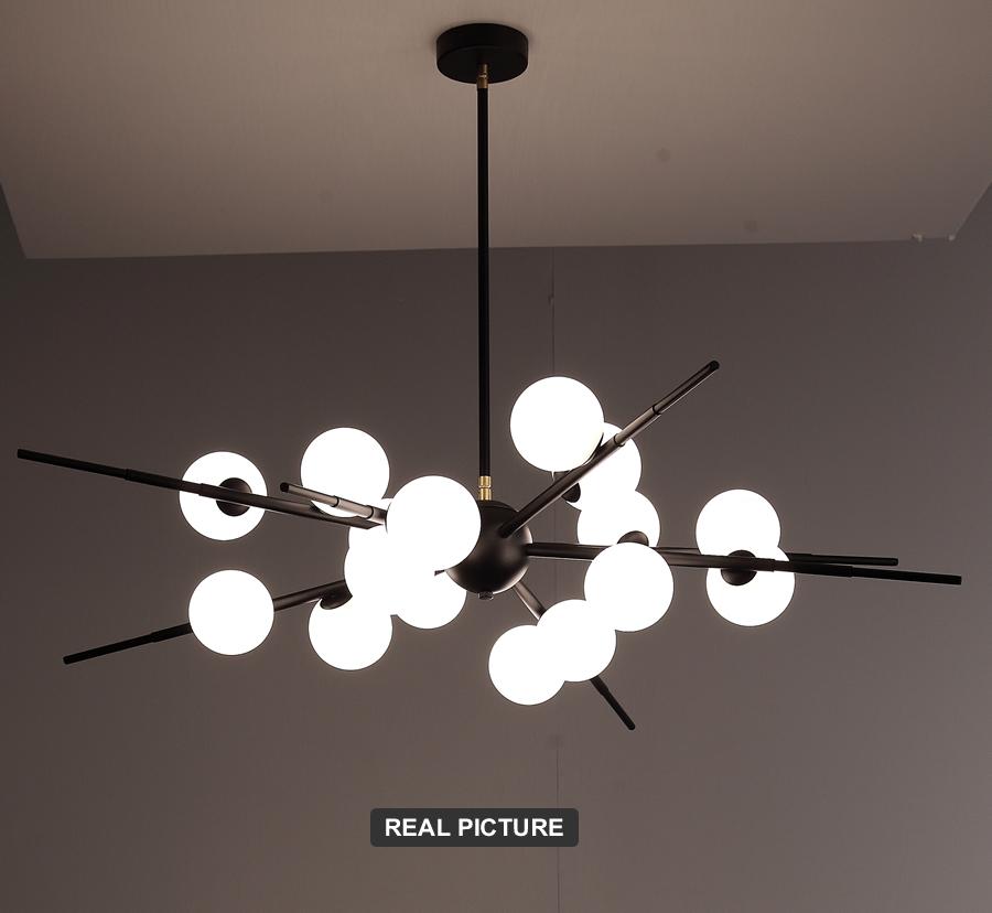 Avenila Modern LED Glass Ball Chandelier