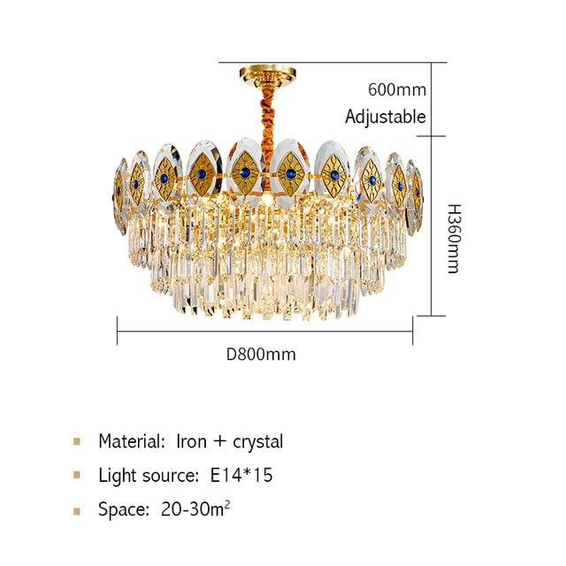 Avenila Modern Treasure Jewel Crystal Chandelier