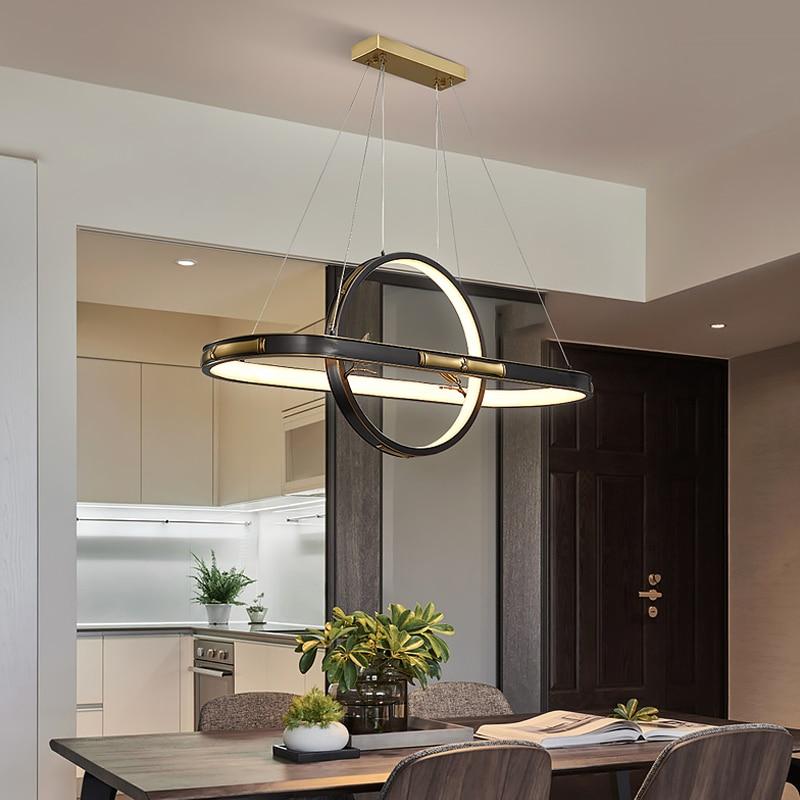 Avenila Round Circular Bamboo Luxury Adjustable Chandelier