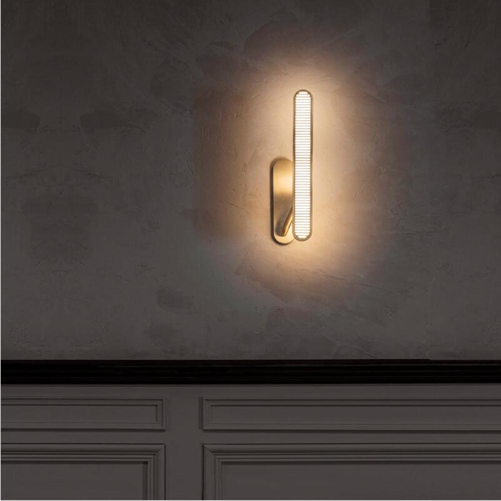 Brass Hotel Hallway Wall Sconce Lamp