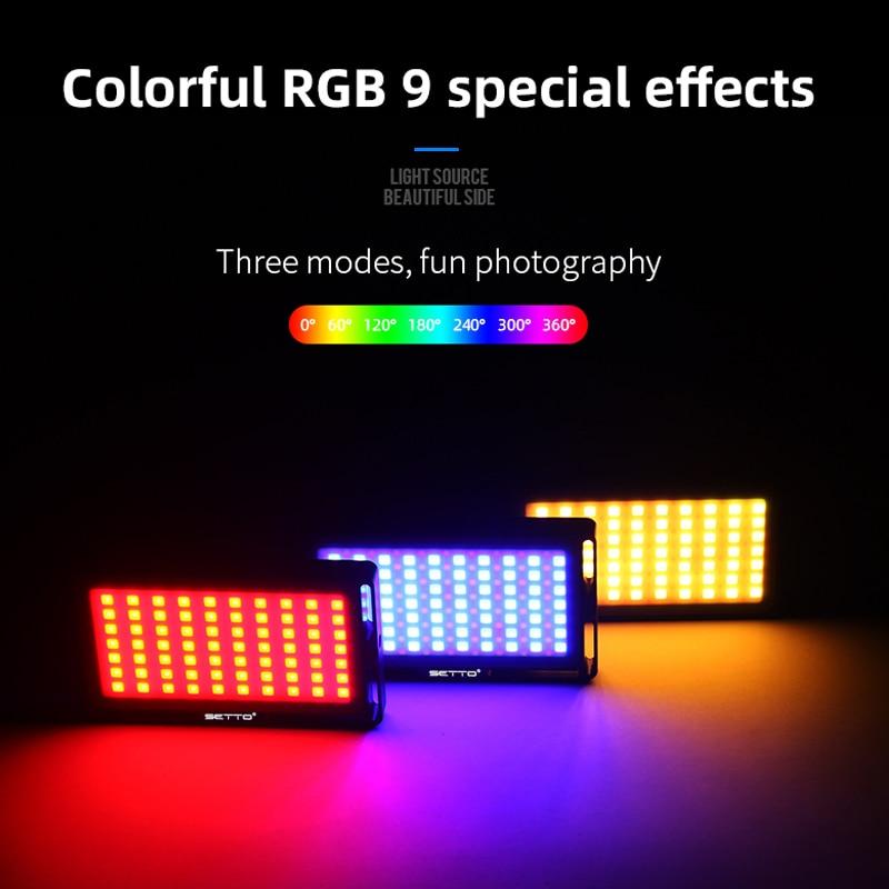 Colorful RGB LED Video Light Dimmable Full Color