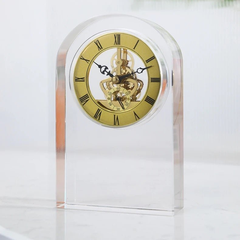 Crystal Arch Table Clock