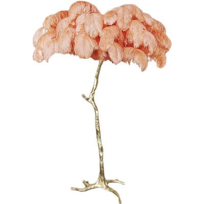 Dr. Feathers Designer Modern Luxury Feather Floor Lamp