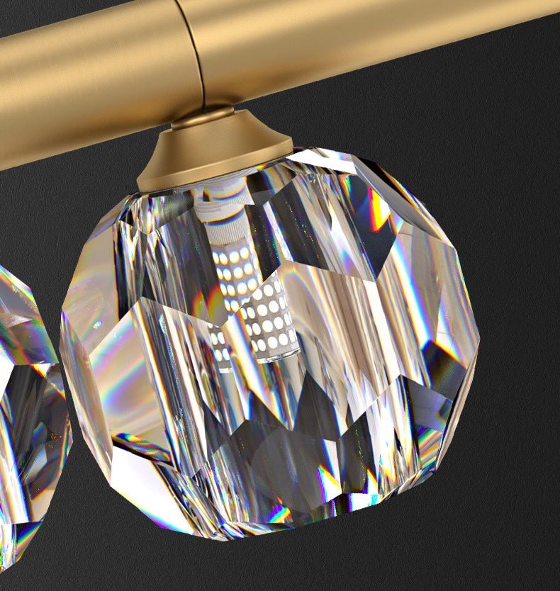 Diamond line dining chandelier