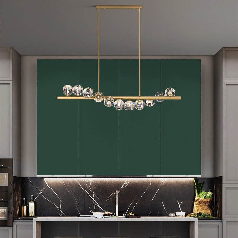 Diamond line dining chandelier