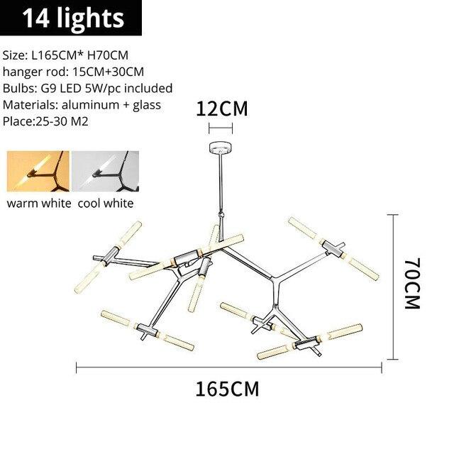 Dimmable LED Helicopter Chandelier
