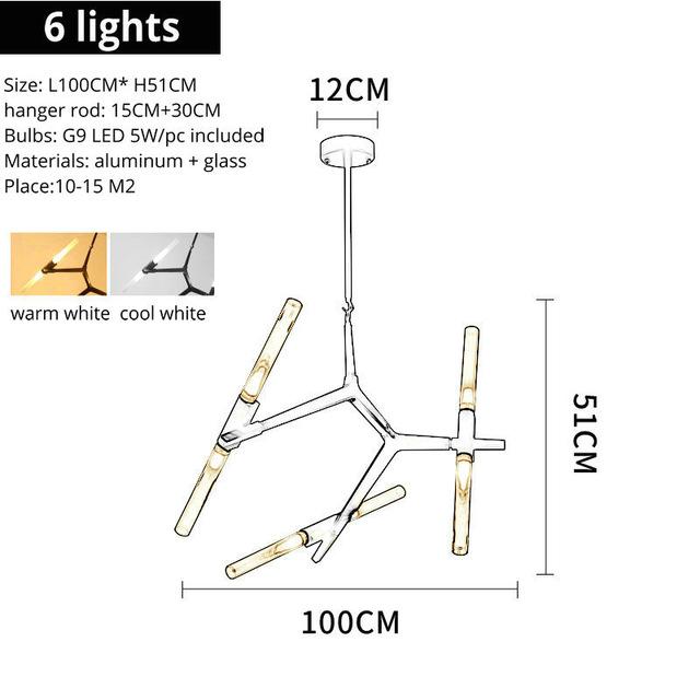 Dimmable LED Helicopter Chandelier