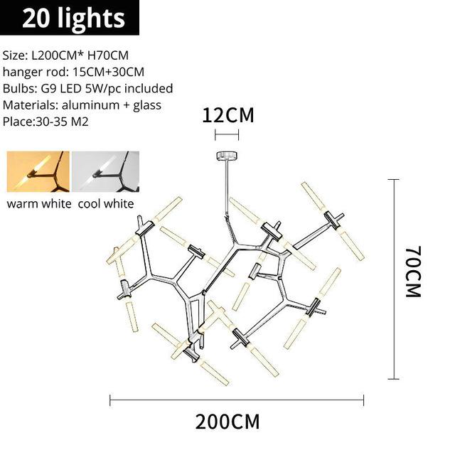 Dimmable LED Helicopter Chandelier