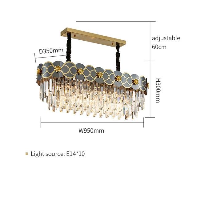 Double Layer Luxury LED Crystal Flower Icicle Chandelier