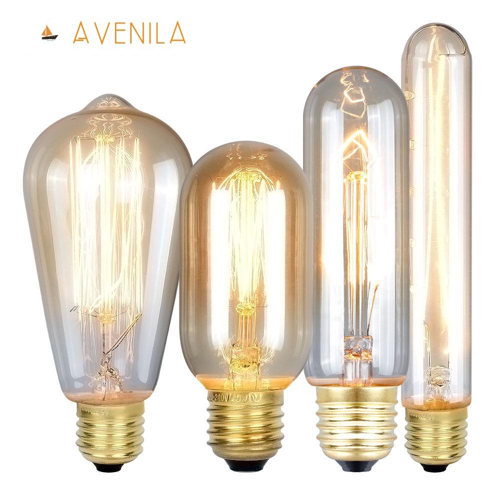 Edison Bulb Vintage Lamps Incandescent Bulbs Retro lamp Industrial Light Bulb E27 85-260V 40W