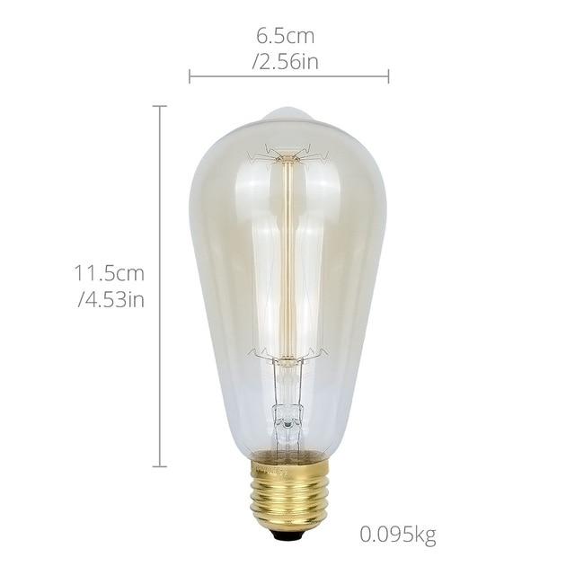 Edison Bulb Vintage Lamps Incandescent Bulbs Retro lamp Industrial Light Bulb E27 85-260V 40W