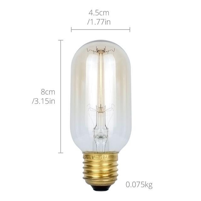 Edison Bulb Vintage Lamps Incandescent Bulbs Retro lamp Industrial Light Bulb E27 85-260V 40W