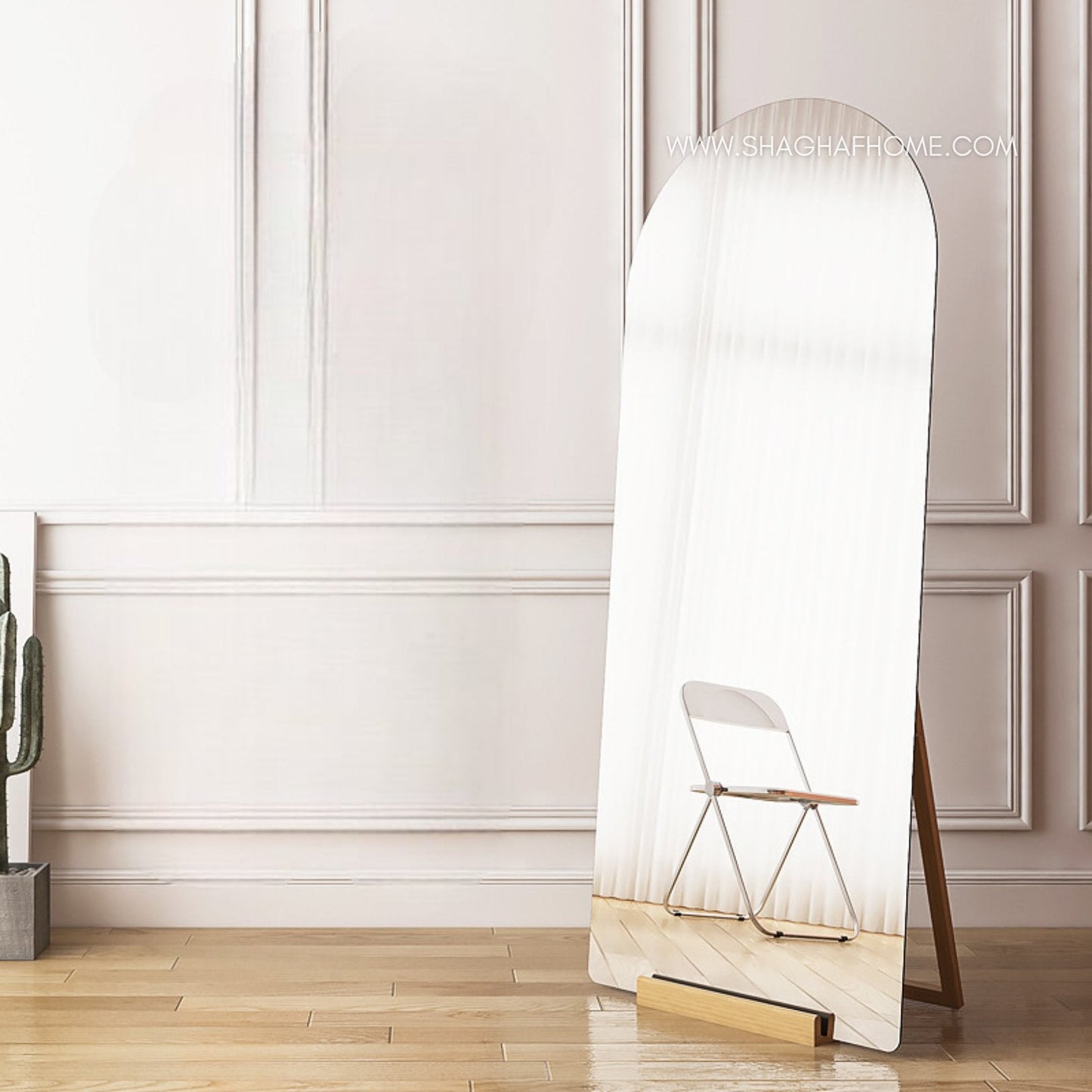 Frameless Arch shape floor Mirror (C)