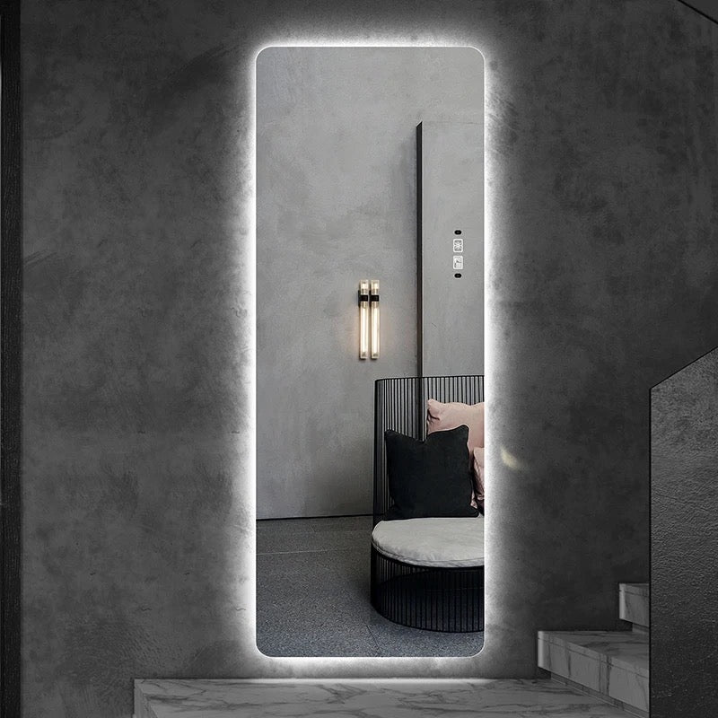Frameless Rectangle backlit Wall mirror