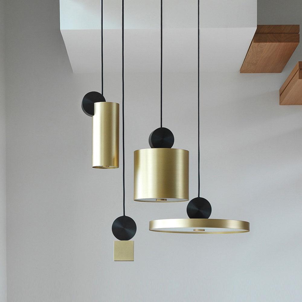 High-End Luxurious Black & Gold Pendant Lights