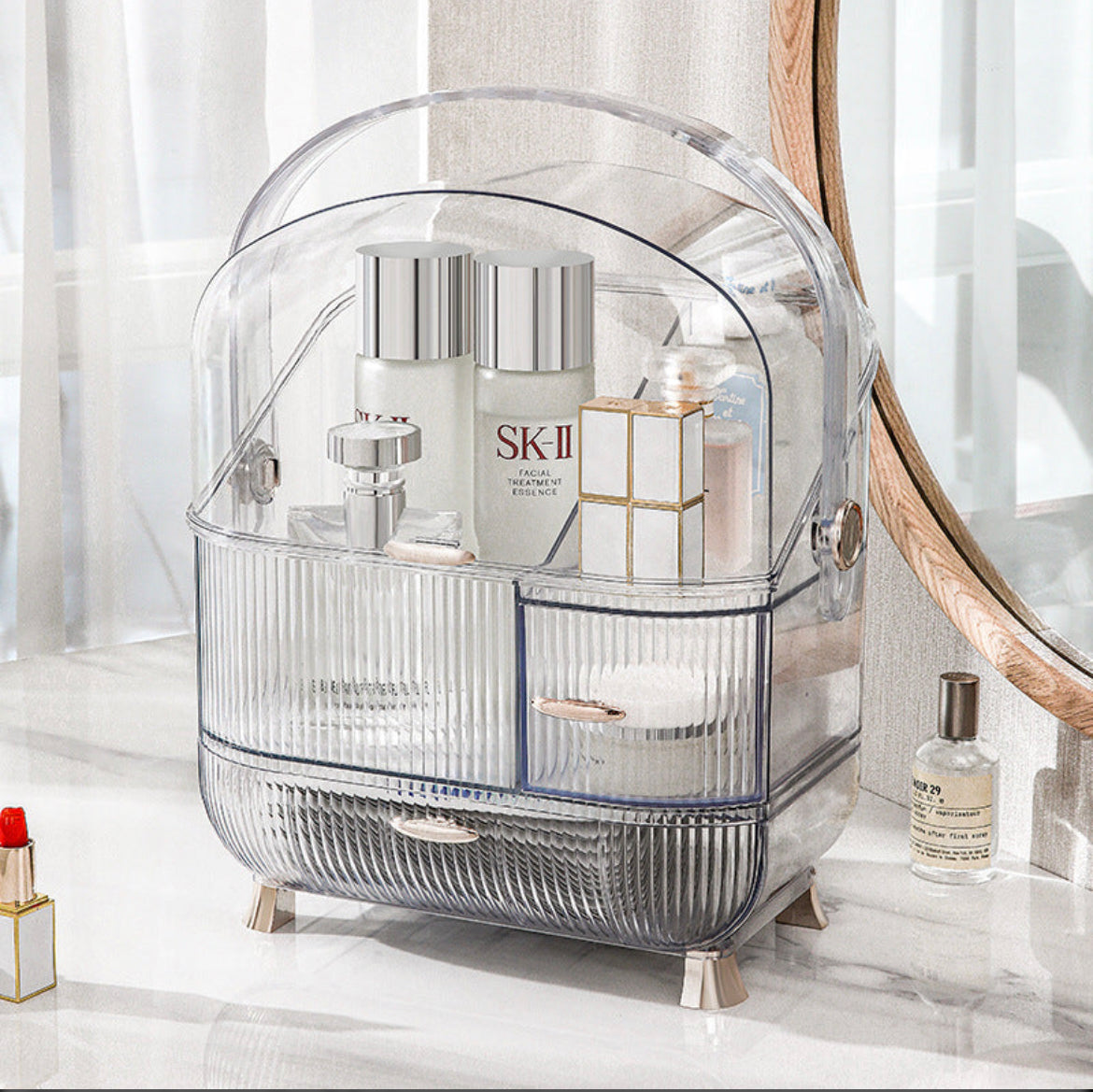 Acrylic make up storage