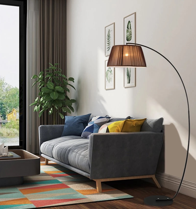 Curvey Style Black Floor Lamp size 180cm