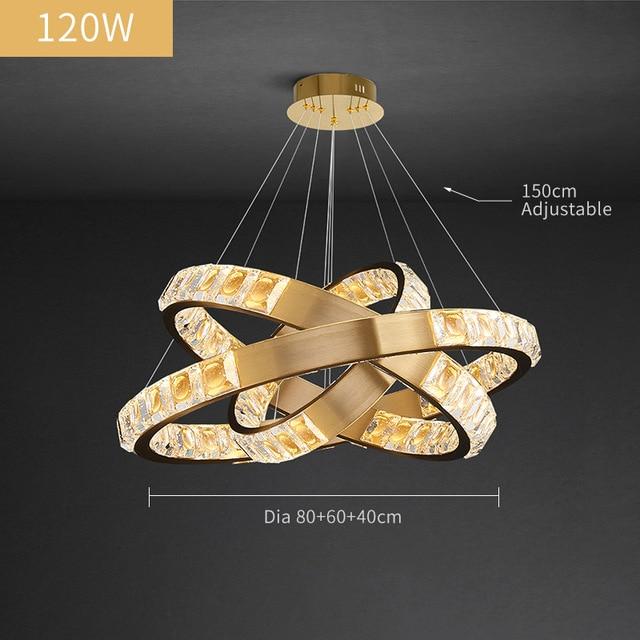 Inside Outside Luxury Gold & Black Multi-Ring Chandelier