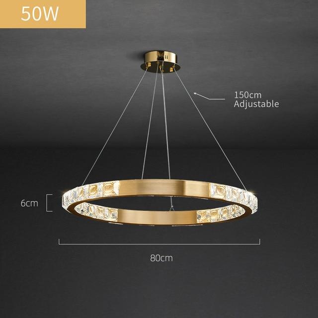Inside Outside Luxury Gold & Black Multi-Ring Chandelier