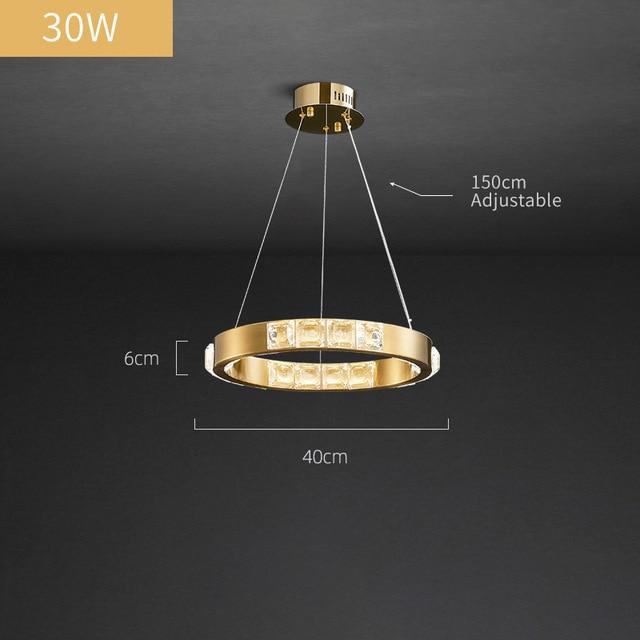 Inside Outside Luxury Gold & Black Multi-Ring Chandelier