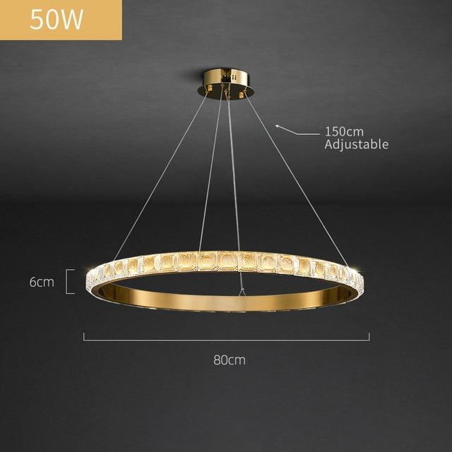 Inside Outside Luxury Gold & Black Multi-Ring Chandelier