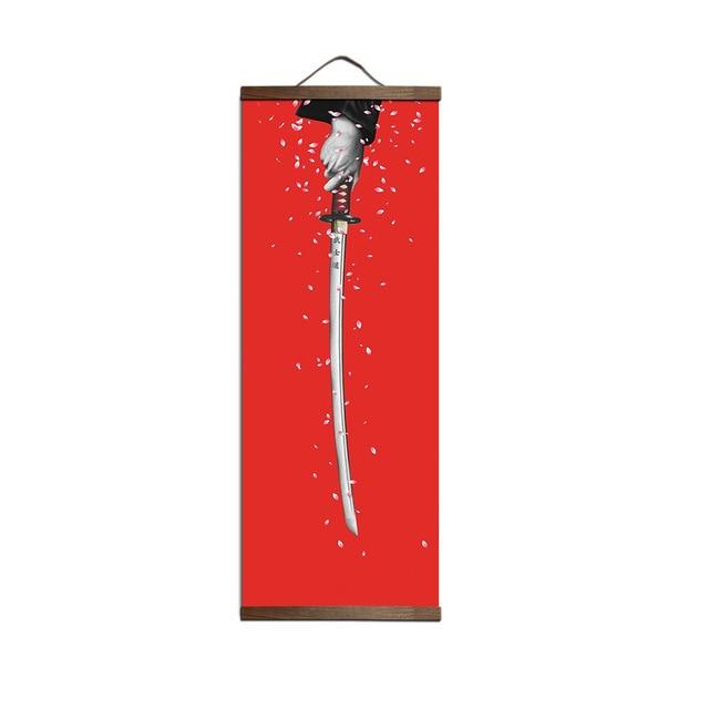 Japanese Ukiyoe Poster and Prints Home Decoration Hanging Wood Scroll