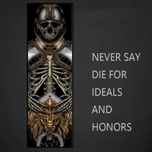 Knight Tiger Lion Skeleton Warrior Poster | Home Decor Wall Art