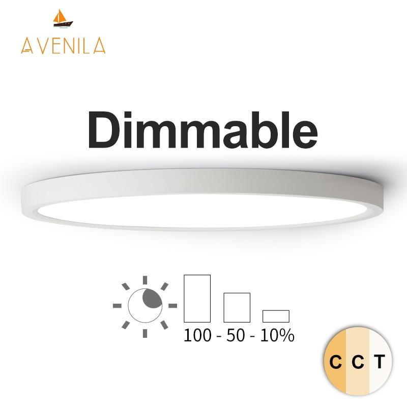 LED Dimmable Ceiling Light 12W 18W 24W 32W 220V With 3 Color Adjustable