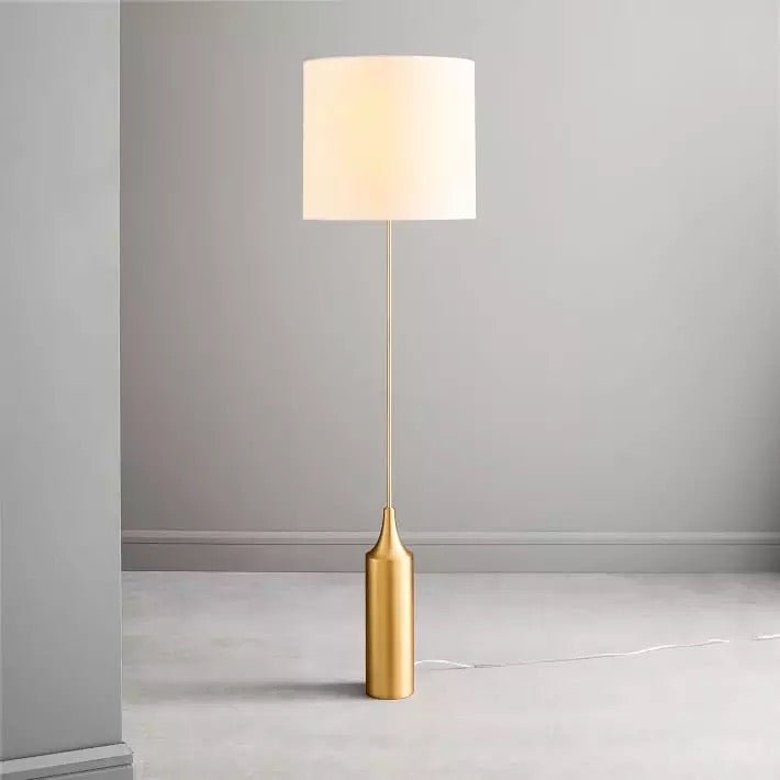 Matteo Brass gold floor lamp