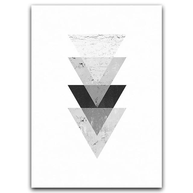 Minimalist Style Marble Geometric Pattern Abstract Decorative Canvas Painting Poster