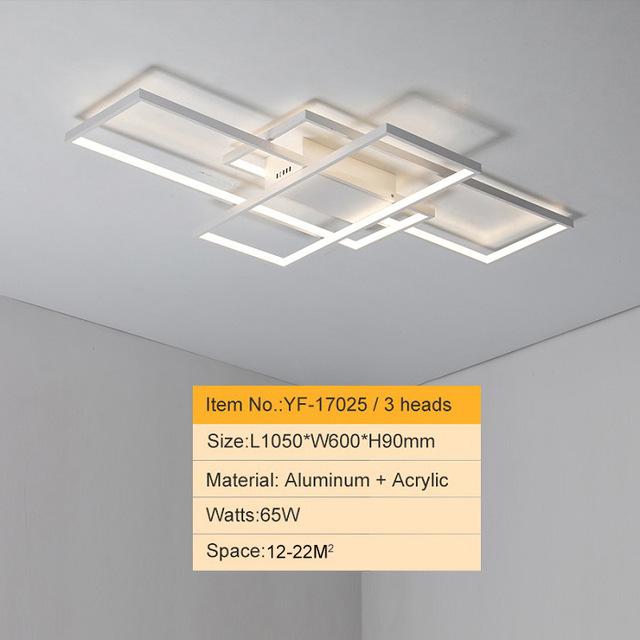 Modern Multi-Square 33 1/2" to 55" Wide Aluminum Ceiling Lights