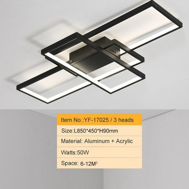 Modern Multi-Square 33 1/2" to 55" Wide Aluminum Ceiling Lights