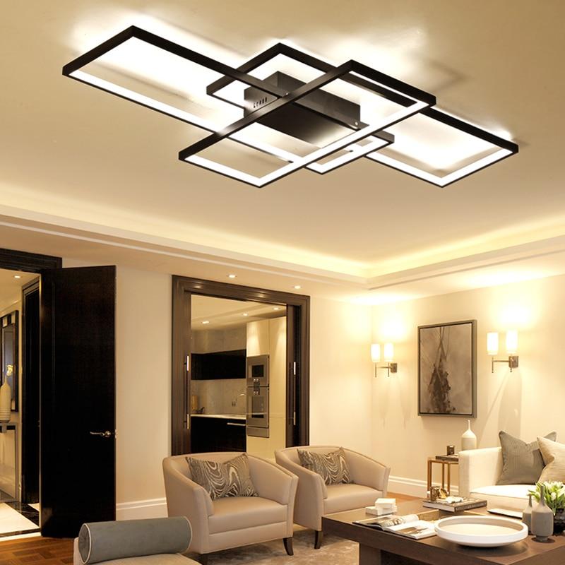 Modern Multi-Square 33 1/2" to 55" Wide Aluminum Ceiling Lights